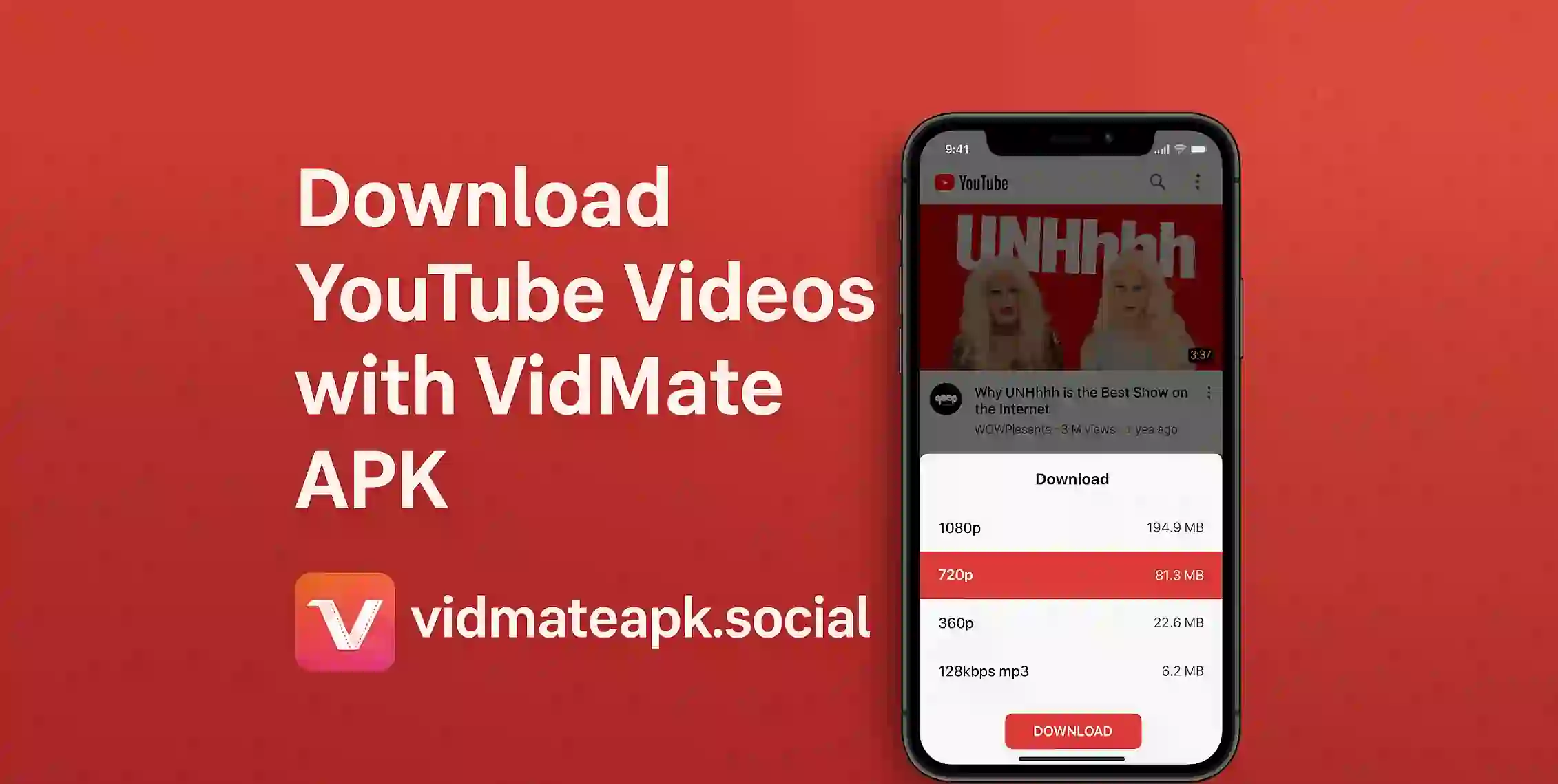 Download YouTube Videos with VidMate APK