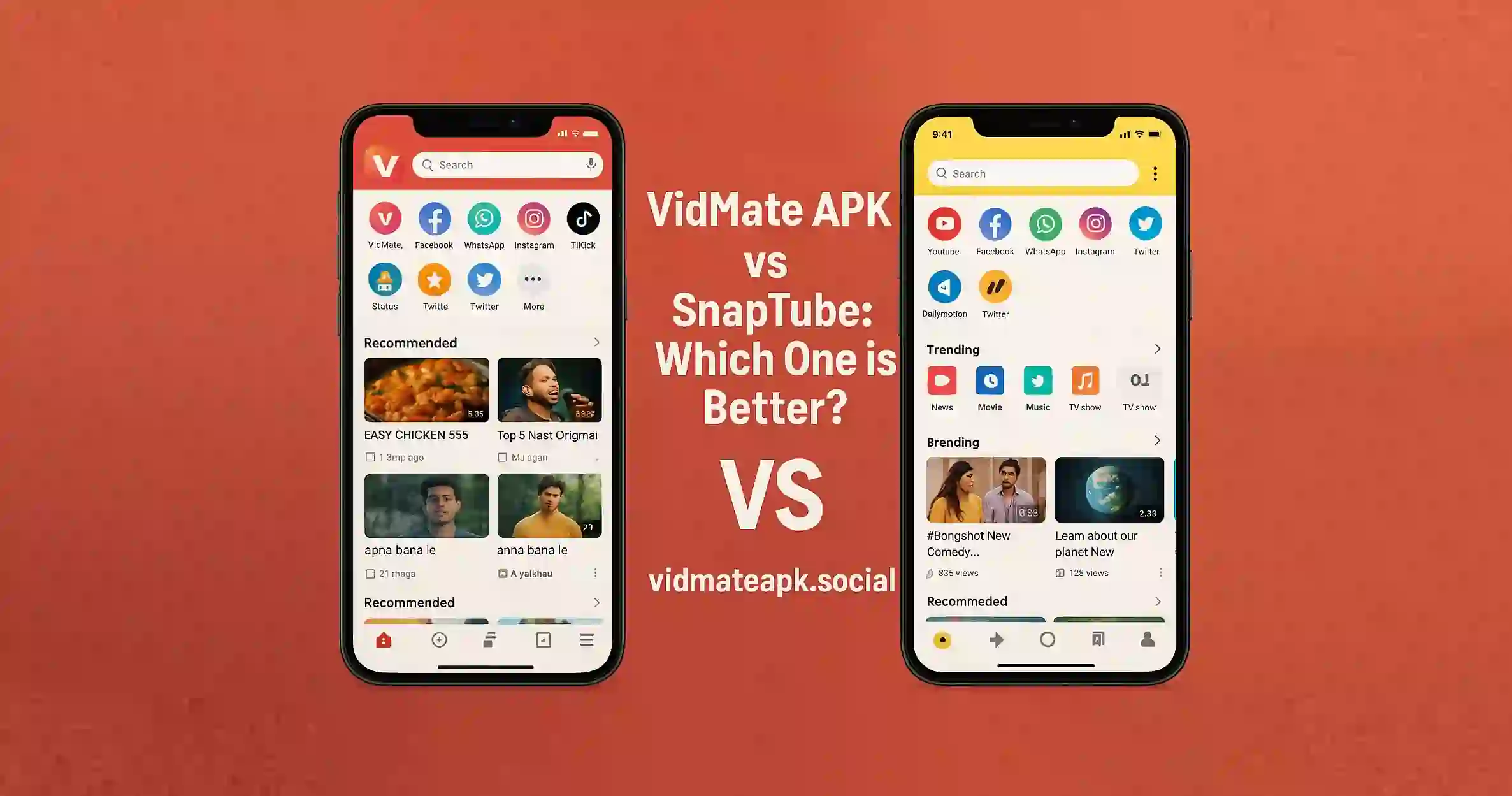 VidMate APK vs SnapTube Which One is Better